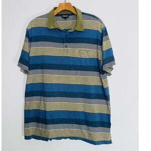 Patagonia Organic Cotton‎ Striped Shirt - Men's Size L - 100% Organic Cotton